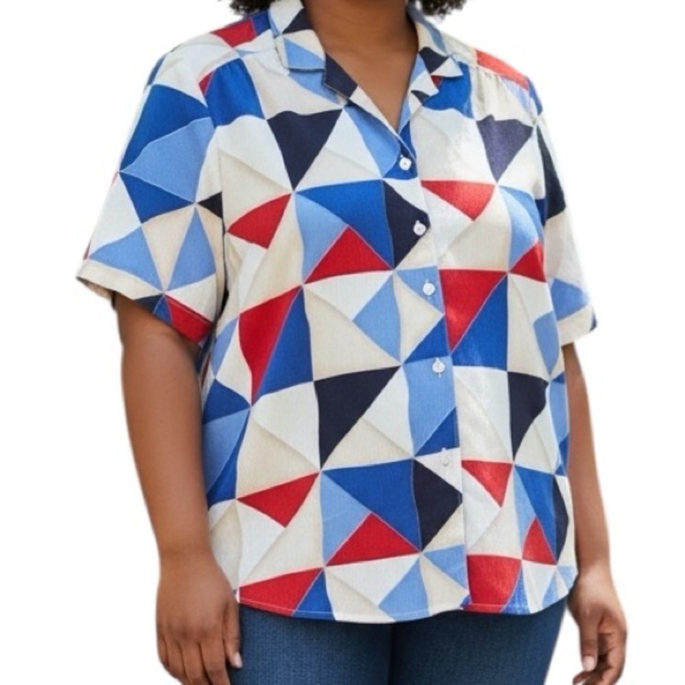 ALIA vintage 90s button front blouse Size 18